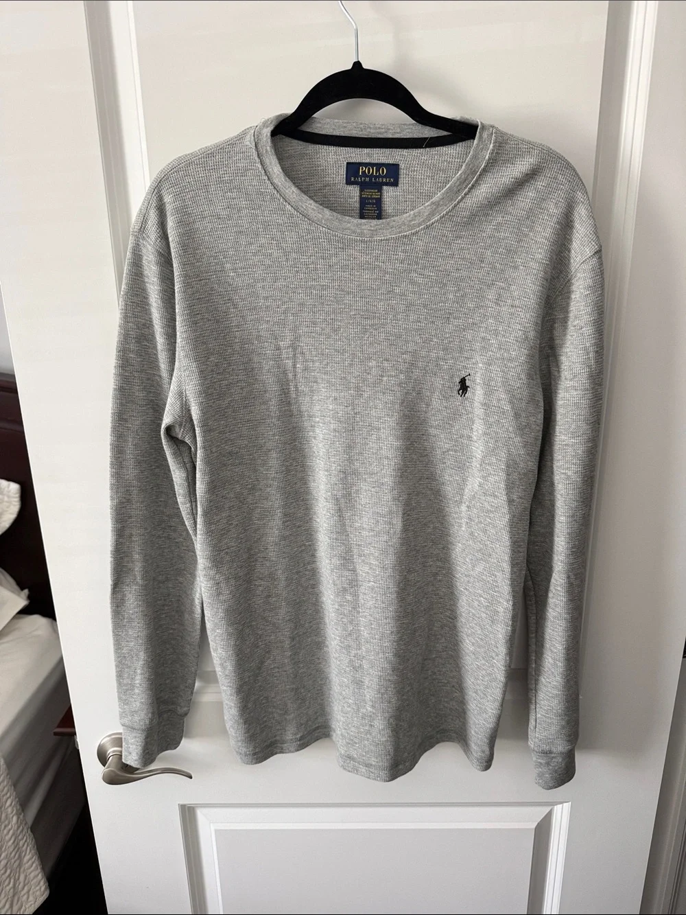 Polo by Ralph Lauren Light Gray Long-Sleeve Crewneck Shirt